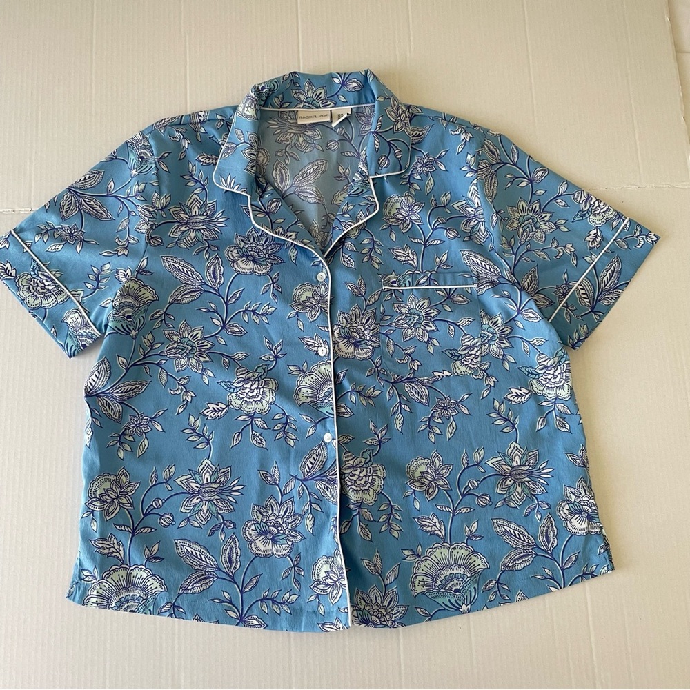 Rachel Zoe Blue Floral Pajama Set - Picture 4 of 6